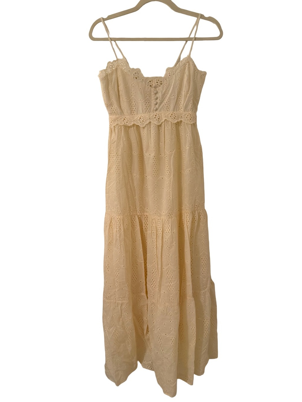 Heartloom Annie Eyelet Maxi Dress Ecru NWT - Picture 5 of 13